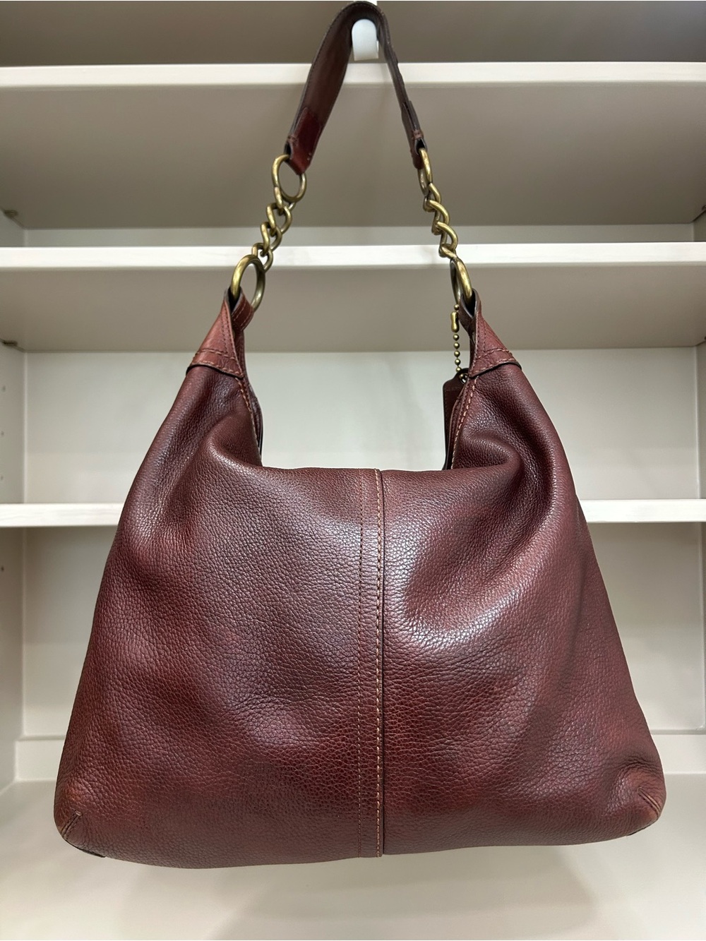 Coach Bleecker Soft Milled Cowhide Woven Pocket Hobo Tattersall Y2K Shoulder Bag - Picture 4 of 17